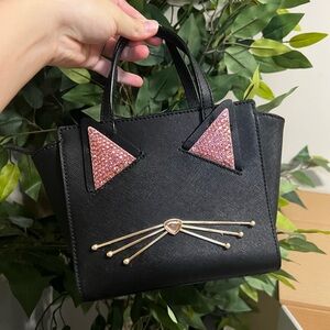 Unique Kate Spade Cat Bag with Rhinestones
